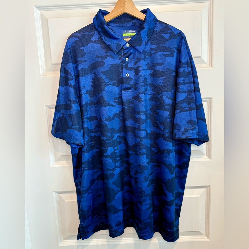Ben Hogan Navy and Royal Blue Camouflage Polo Shirt